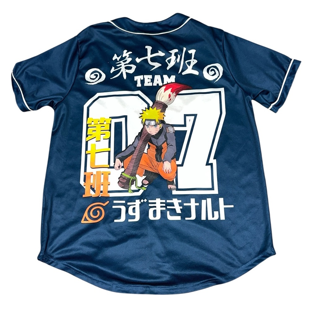 🟡Naruto Shippuden Men’s “Team 07” Baseball Jersey Size L - Picture 5 of 5